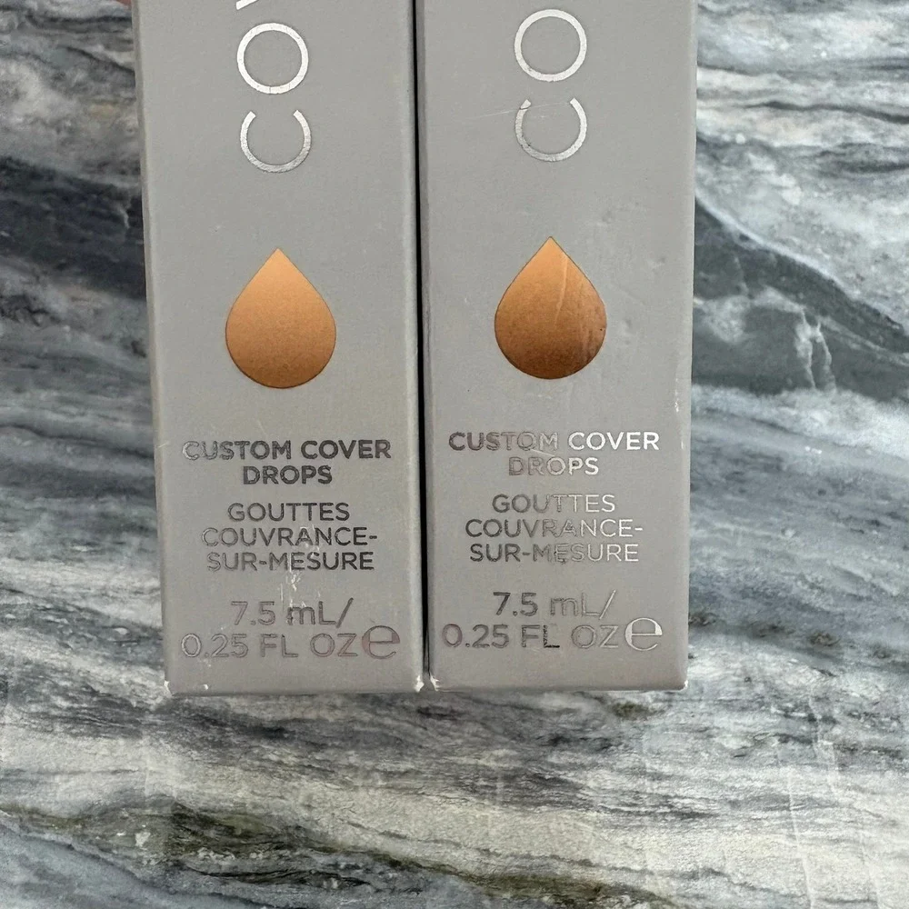 Cover FX Custom Cover Drops N Deep 5 Foundation Pigment 7.5ml Lot of 2 New